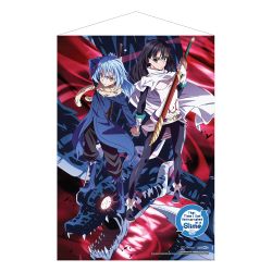 TenSura Wallscroll Rimuru, Shizue and Veldora The Storm Dragon 50 x 70 cm