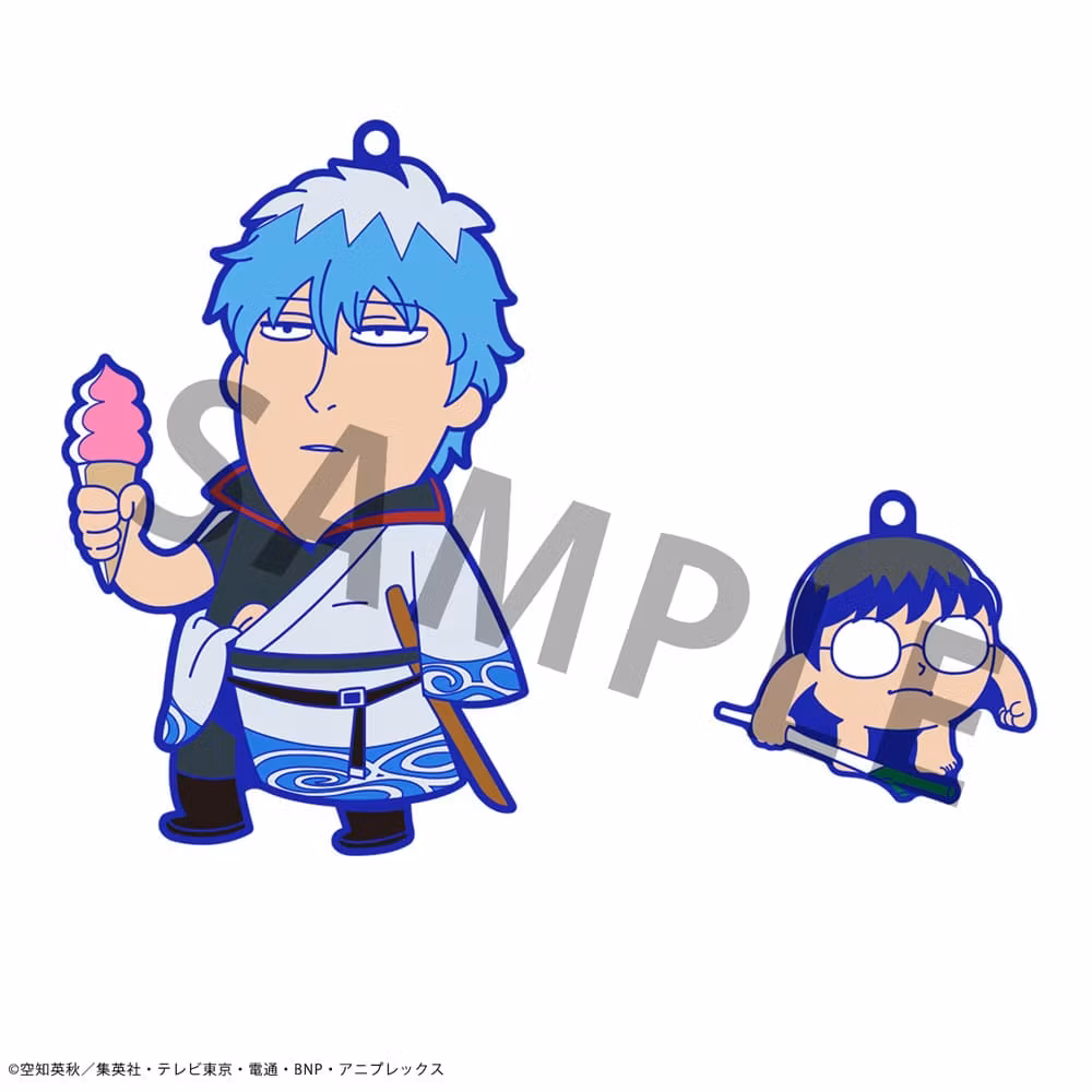 Gintama x Okawabukubu Rubber Mascot Buddycolle Rubber Charms Gintama Oshant Set