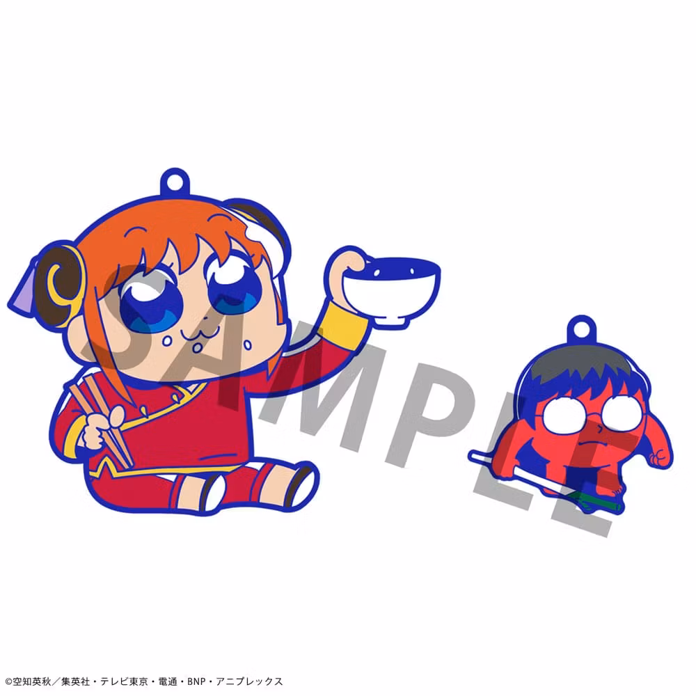 Gintama x Okawabukubu Rubber Mascot Buddycolle Rubber Charms Gintama Oshant Set