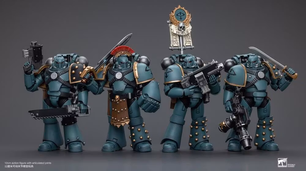 Warhammer: The Horus Heresy Sons of Horus MKIV Tactical Squad Legionary with Legion Vexilla 1/18 Scale Action Figure
