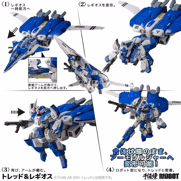 Genesis Climber Mospeada RIOBOT AFC-01H Legioss (Type: ETA) 1/48 Scale Action Figure (Rerelease)