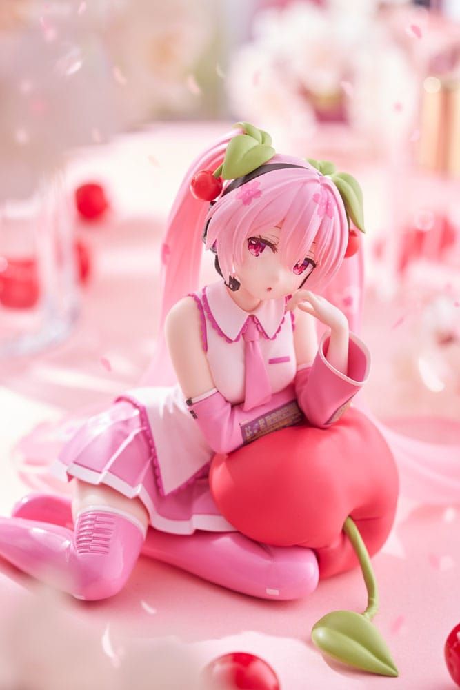 Vocaloid Desktop Cute Sakura Miku (Cherry Cushion Ver.)