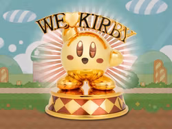 Kirby We Love Kirby (Gold Edition) Mini Metal Statue