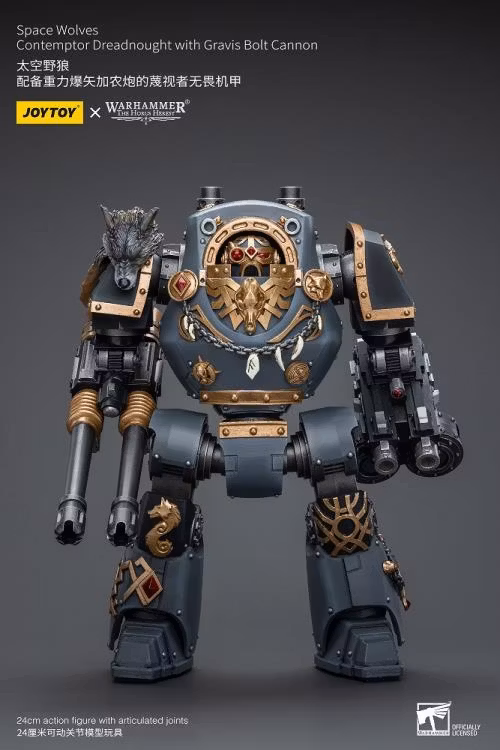 Warhammer: The Horus Heresy Space Wolves Contemptor Dreadnought with Gravis Bolt Cannon 1/18 Scale Action Figure
