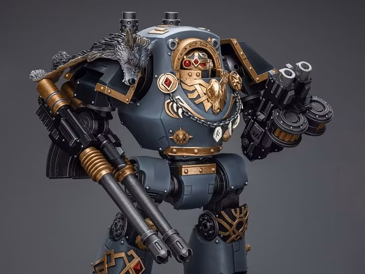 Warhammer: The Horus Heresy Space Wolves Contemptor Dreadnought with Gravis Bolt Cannon 1/18 Scale Action Figure