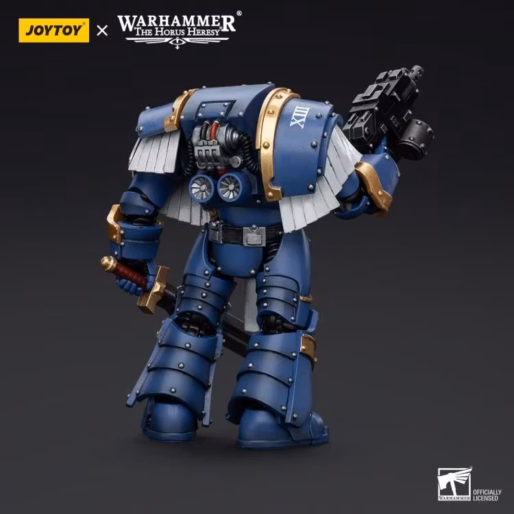 Warhammer: The Horus Heresy Ultramarines Cataphractii Terminator Squad Sergeant with Power Sword 1/18 Scale Action Figure