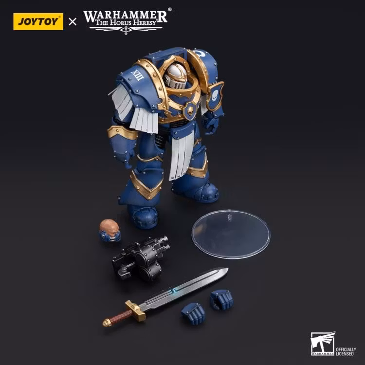 Warhammer: The Horus Heresy Ultramarines Cataphractii Terminator Squad Sergeant with Power Sword 1/18 Scale Action Figure