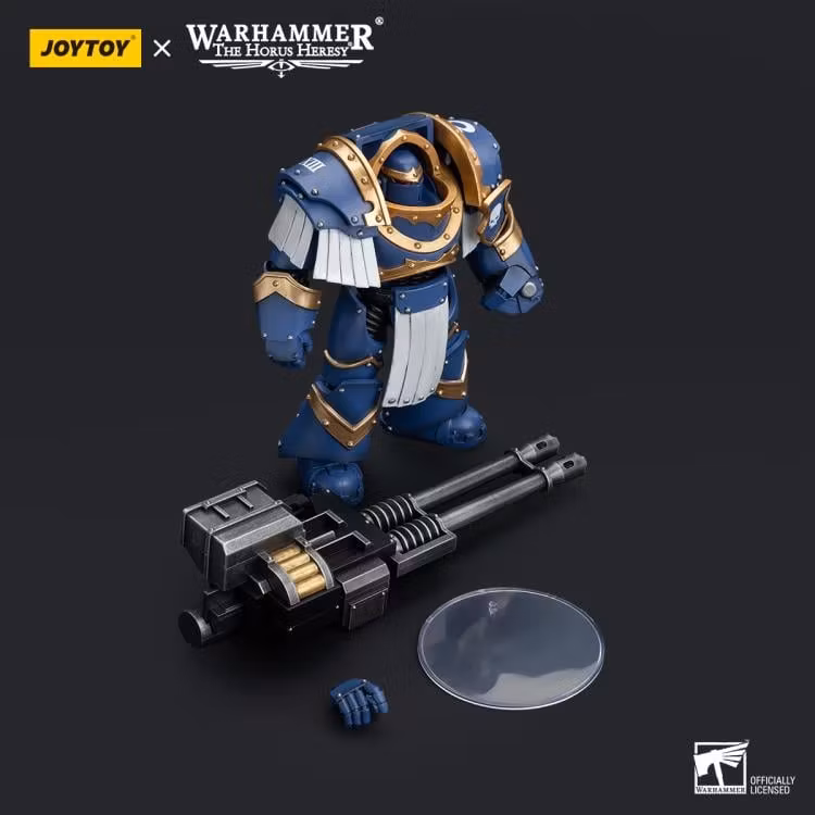 Warhammer: The Horus Heresy Ultramarines Cataphractii Terminator Squad Terminator with Reaper Autocannon 1/18 Scale Action Figure