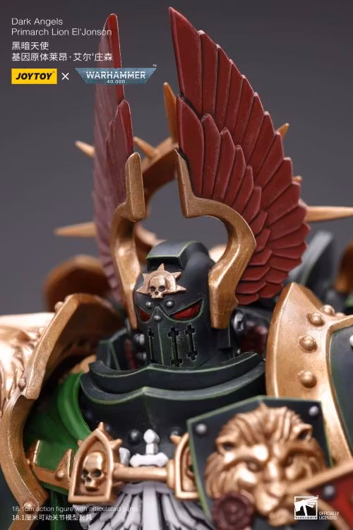 Warhammer 40k Dark Angels Primarch Lion El'Jonson 1/18 Scale Action Figure