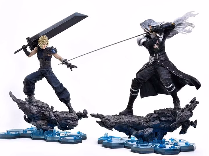 Final Fantasy VII Rebirth Square Enix Masterline Cloud Strife vs. Sephiroth 1/4 Scale Statue (With Bonus)