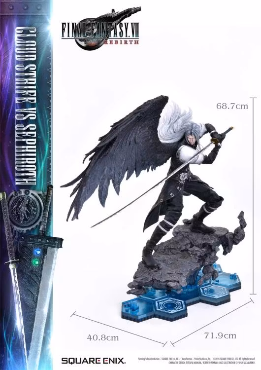 Final Fantasy VII Rebirth Square Enix Masterline Cloud Strife vs. Sephiroth 1/4 Scale Statue (With Bonus)