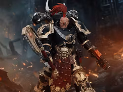 Warhammer 40K Chaos Space Marines Black Legion Chosen with Plasma Pistol and Power Axe 1/18 Scale Action Figure