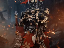 Warhammer 40K Chaos Space Marines Black Legion Chosen Champion with Bolter and Power Maul 1/18 Scale Action Figure
