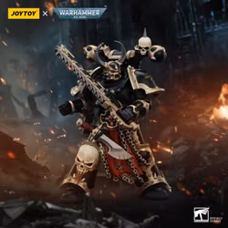 Warhammer 40K Chaos Space Marines Black Legion Chosen with Combi-Melta and Chainsword 1/18 Scale Action Figure