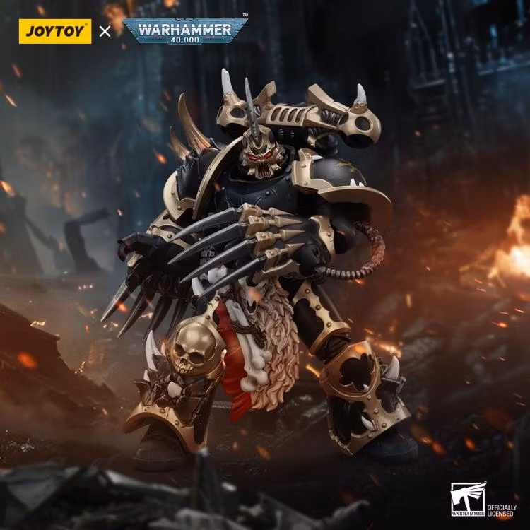 Warhammer 40K Chaos Space Marines Black Legion Chosen with Lightning Claws 1/18 Scale Action Figure