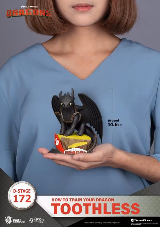 How to Train Your Dragon D-Stage DS-172 Toothless Statue