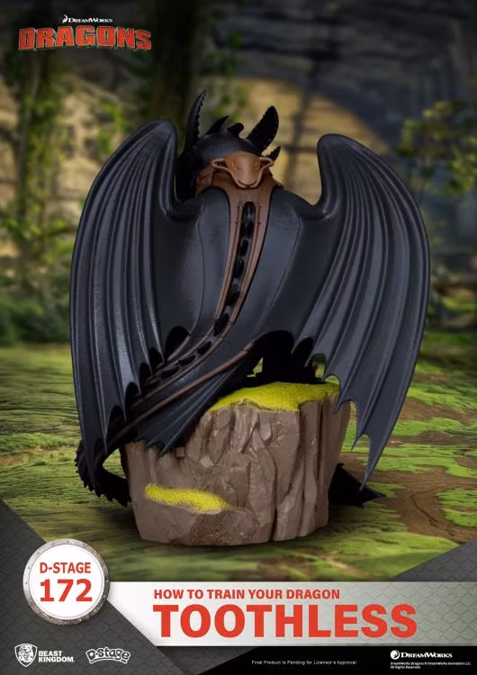 How to Train Your Dragon D-Stage DS-172 Toothless Statue