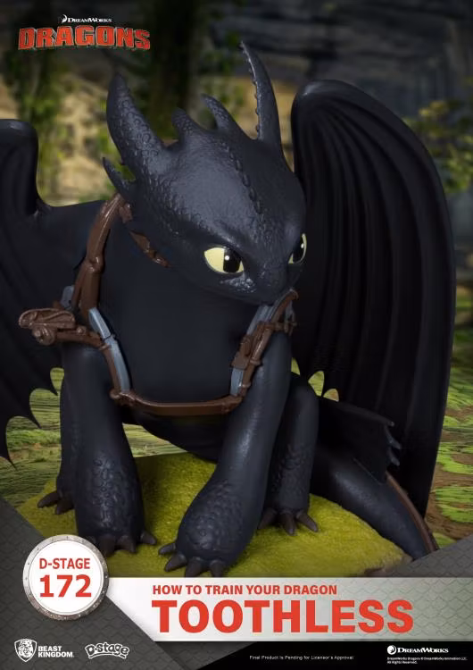 How to Train Your Dragon D-Stage DS-172 Toothless Statue