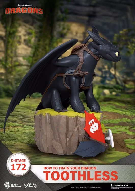 How to Train Your Dragon D-Stage DS-172 Toothless Statue