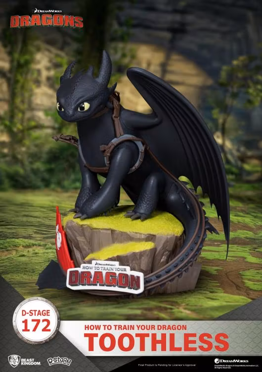 How to Train Your Dragon D-Stage DS-172 Toothless Statue