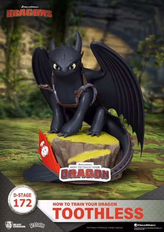 How to Train Your Dragon D-Stage DS-172 Toothless Statue