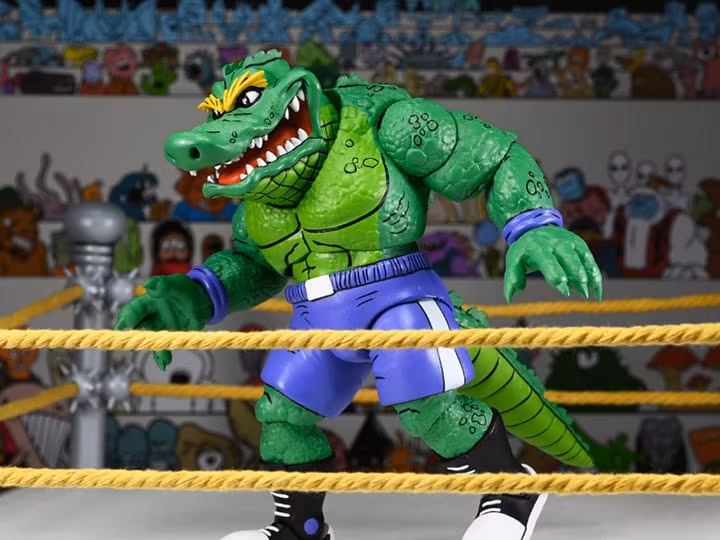 Teenage Mutant Ninja Turtles Adventures Stump Wrestling Leatherhead (Archie Comics) Action Figure