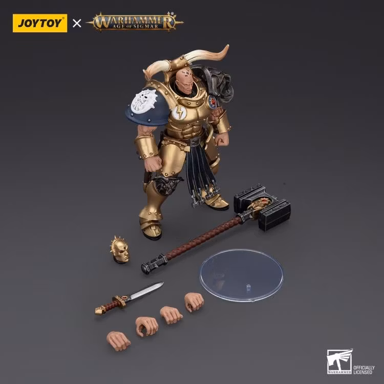 Warhammer: The Age of Sigmar Stormcast Eternals The Blacktalons Rostus Oxenhammer 1/18 Scale Action Figure