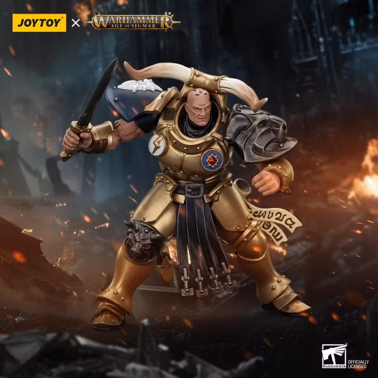 Warhammer: The Age of Sigmar Stormcast Eternals The Blacktalons Rostus Oxenhammer 1/18 Scale Action Figure