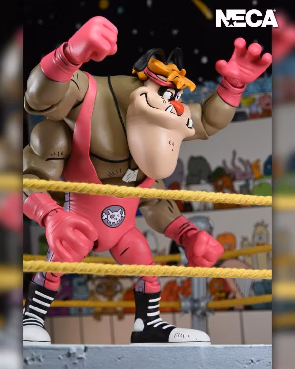 Teenage Mutant Ninja Turtles Adventures Stump Wrestling Cryin' Houn' (Archie Comics) Action Figure