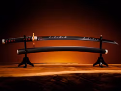 Demon Slayer: Kimetsu no Yaiba Proplica Tanjiro Kamado (Kyojuro Rengoku's Sword Guard Ver.) Nichirin Sword