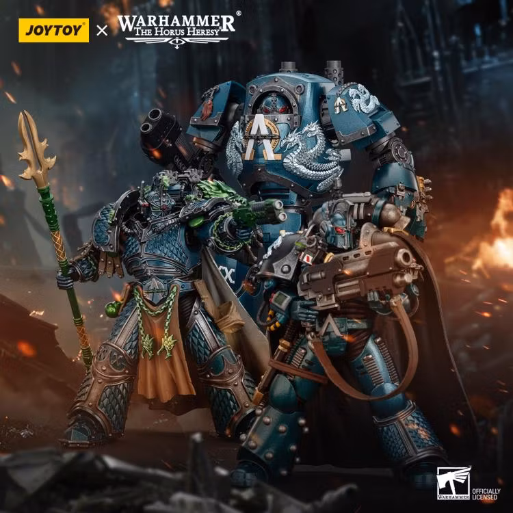 Warhammer: The Horus Heresy Alpha Legion Contemptor Dreadnought with Gravis Plasma Cannon 1/18 Scale Action Figure