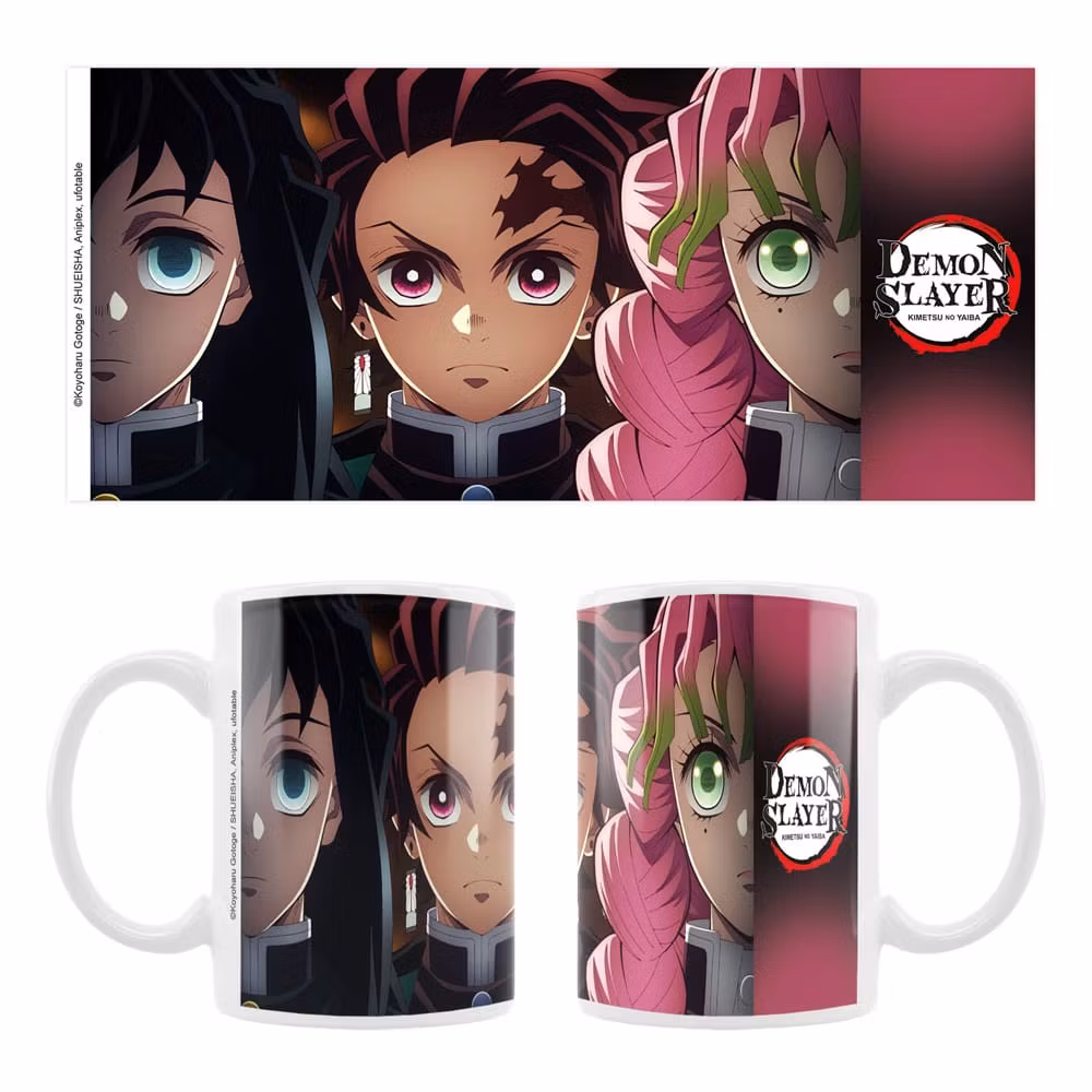 Demon Slayer: Kimetsu no Yaiba Ceramic Mug Tanjiro, Mitsuri, Muichiro 320ml