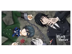 Black Butler XXL Mousepad Ciel x Sebastian 80 x 30 cm