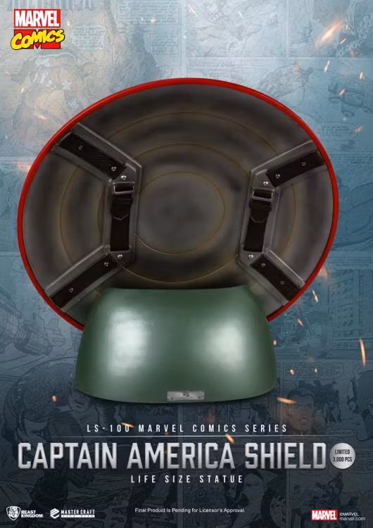 Marvel Comic Series LS-100 Captain America Shield Limited Edition Life-Size Statue