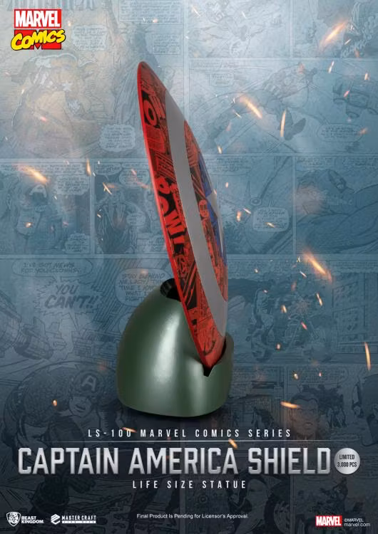 Marvel Comic Series LS-100 Captain America Shield Limited Edition Life-Size Statue