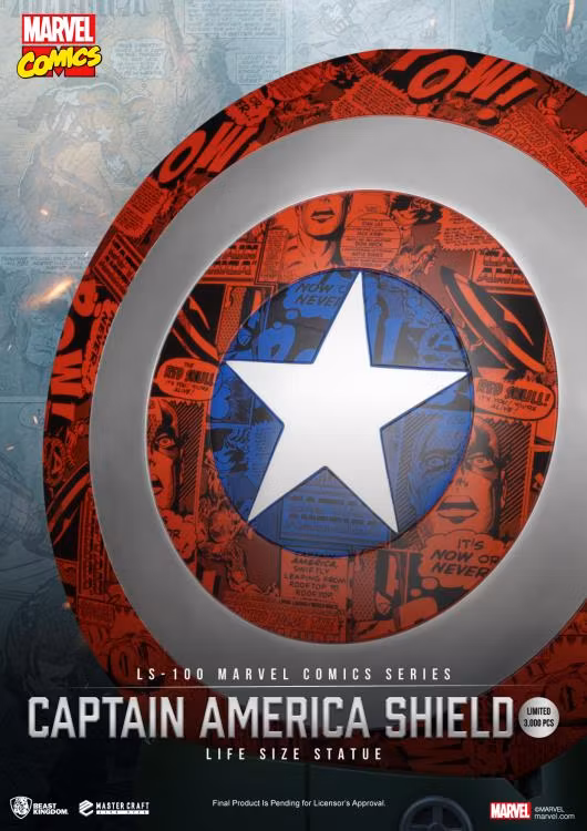 Marvel Comic Series LS-100 Captain America Shield Limited Edition Life-Size Statue
