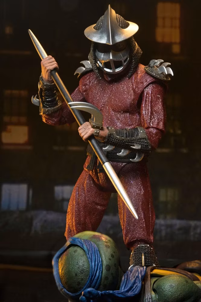 Teenage Mutant Ninja Turtles Roof Top Battle Shredder vs Leo (1990 Movie) Set of 2 Figures