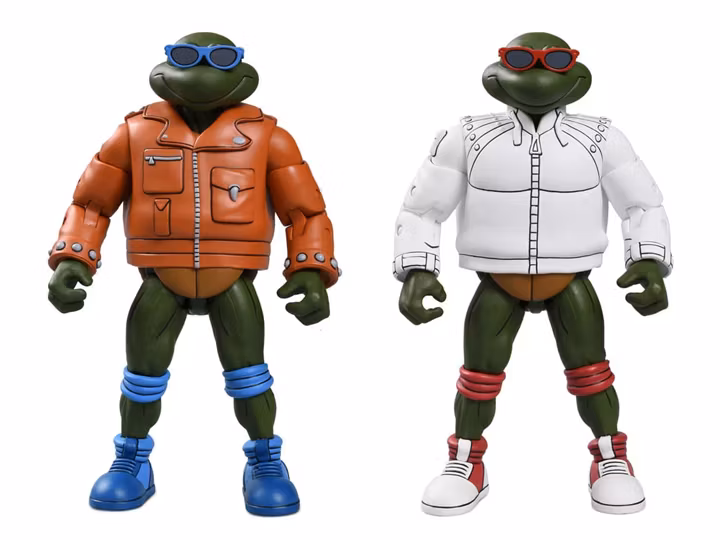 Teenage Mutant Ninja Turtles Punk Leo & Punk Raph (Cartoon) Set of 2 Figures
