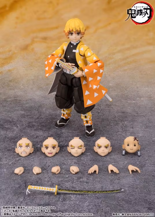 Demon Slayer: Kimetsu no Yaiba S.H.Figuarts Zenitsu Agatsuma Action Figure