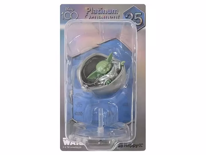 Disney Platinum Ornament 2023 Grogu Figure