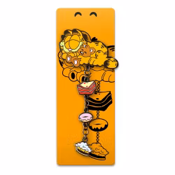 Garfield Dangling Pin Badge Garfield