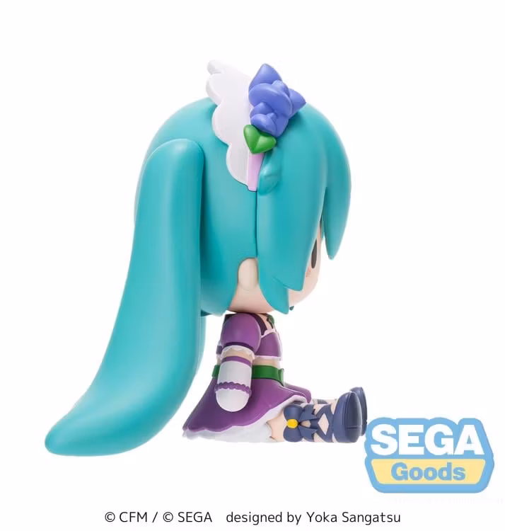Vocaloid Fuwa Petit Hatsune Miku Sparkly Purple Chibi Figure