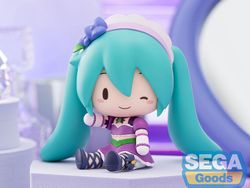 Vocaloid Fuwa Petit Hatsune Miku Sparkly Purple Chibi Figure