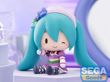 Vocaloid Fuwa Petit Hatsune Miku Sparkly Purple Chibi Figure