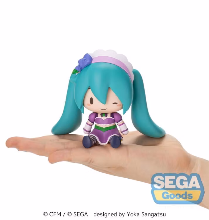 Vocaloid Fuwa Petit Hatsune Miku Sparkly Purple Chibi Figure