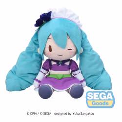 Vocaloid Fuwa Petit Hatsune Miku Sparkly Purple Plush