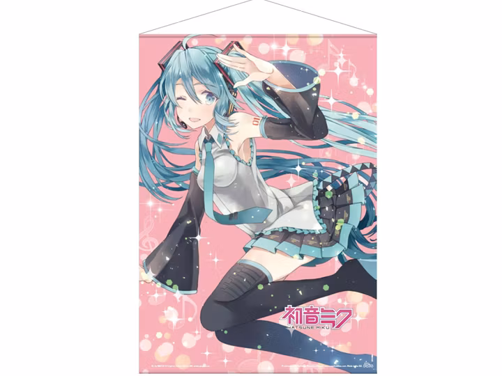 Vocaloid Hatsune Miku Wallscroll Pink Glitter Miku 50 x 70 cm