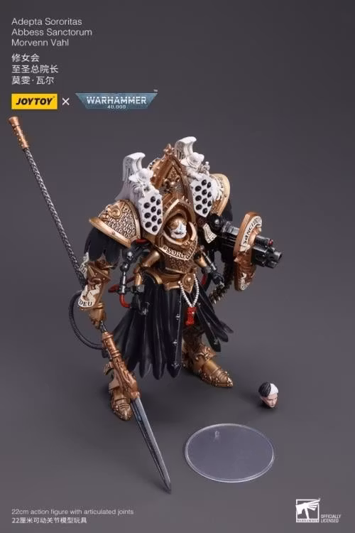 Warhammer 40K Adepta Sororitas Abbess Sanctorum Morvenn Vahl 1/18 Scale Action Figure