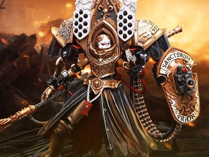 Warhammer 40K Adepta Sororitas Abbess Sanctorum Morvenn Vahl 1/18 Scale Action Figure