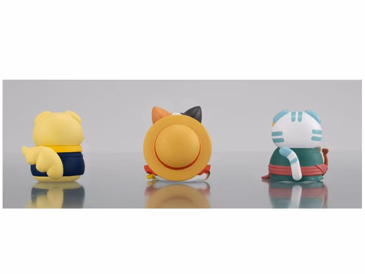 One Piece Mega Cat Project Nyan Piece Nyaan! (Happy Trio 2024 Limited Ver.) Set of 3 Figures